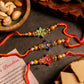 Radiant Flower Rakhi Set of 3