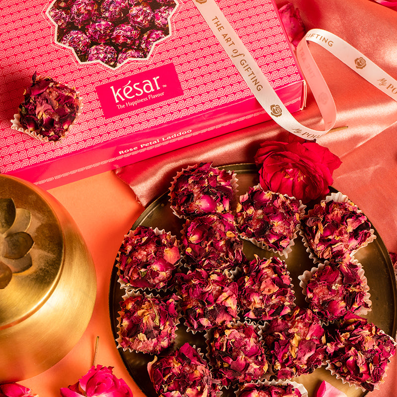 Rose Petal Ladoo Sweet Box 400gms