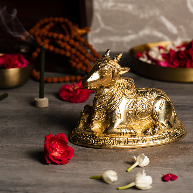 Divine Brass Shiv Nandi Bull