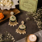 Meenakari Pleasant Mint Earrings