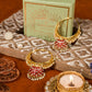 Delightful Meenakari Red Jhumka