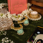 Enchanting Meenakari Mint Jhumka