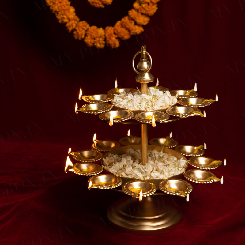 Exquisite Layer Diya Urli Stand