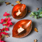 Copper Ebi Pod Tlight Large set of 2