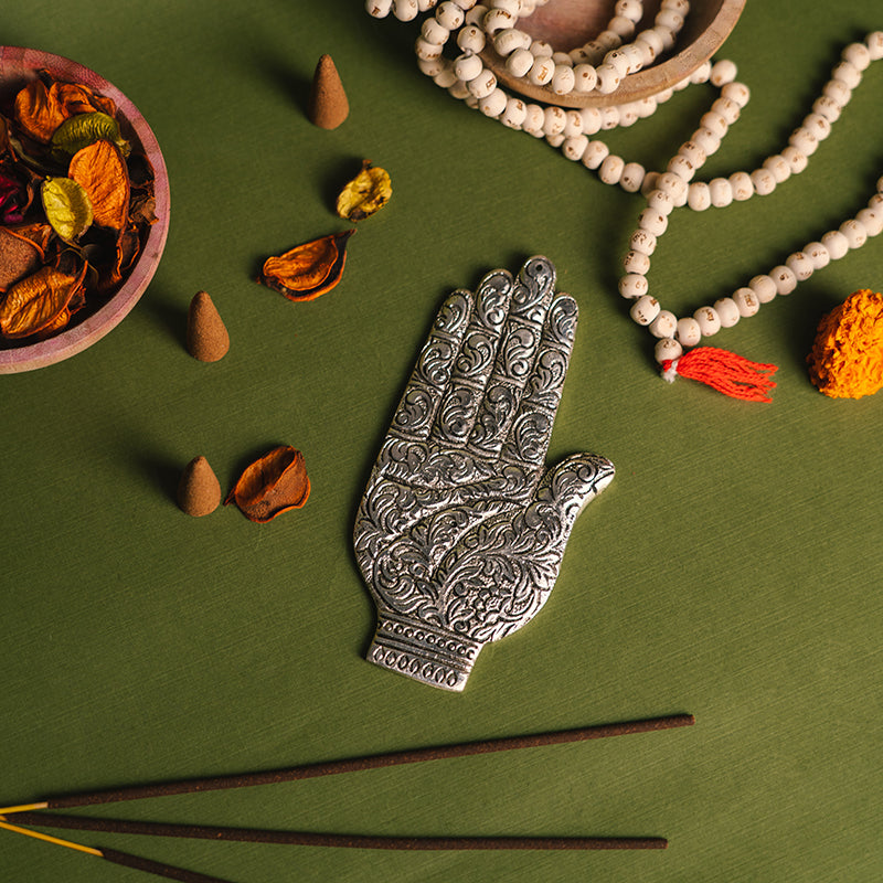 Antique Hamsa Charm Agarbatti Stand