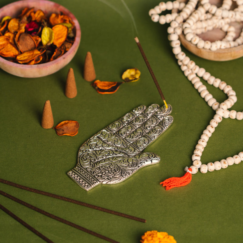 Antique Hamsa Charm Agarbatti Stand