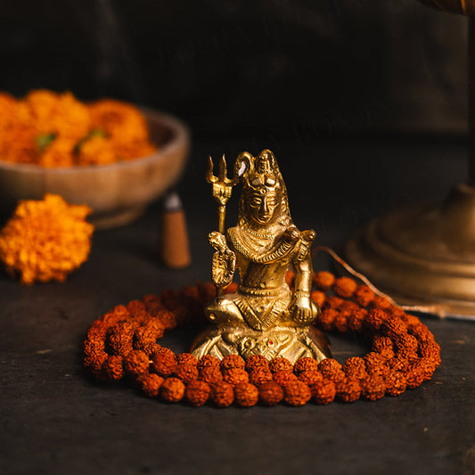 Antique Bholenath Brass Idol