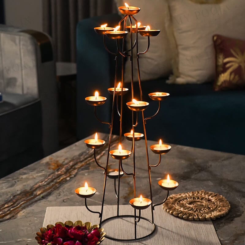 Stylish Handcrafted Branched Diya T-Light Stand