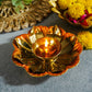 Decorative Lotus Diya Colored Base