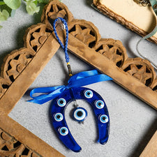 Horse Shoe Good Luck Feng Shui Evil Eye Hanging