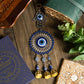 Feng Shui Hamsa Evil Eye Hanging With Three Metal Bells