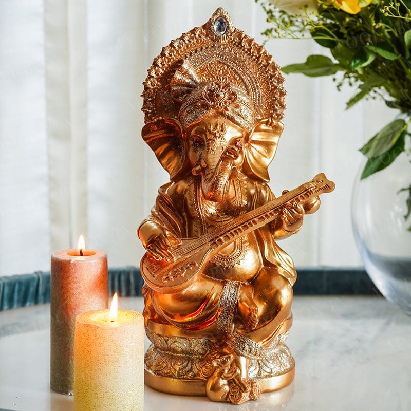 Lord Ganesha Playing Sitar Idol | Ganesh Chaturthi