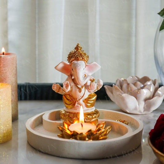 Beautiful Ganpati Incense & T-light Holder