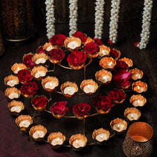 Eye Catching Rangoli Diya/Tealight Stand