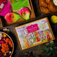 Pink & Green Diyas & Herbal Gulaal Holi Gift Box (200gms)