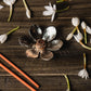 Silver Lotus Petal Incense Stand