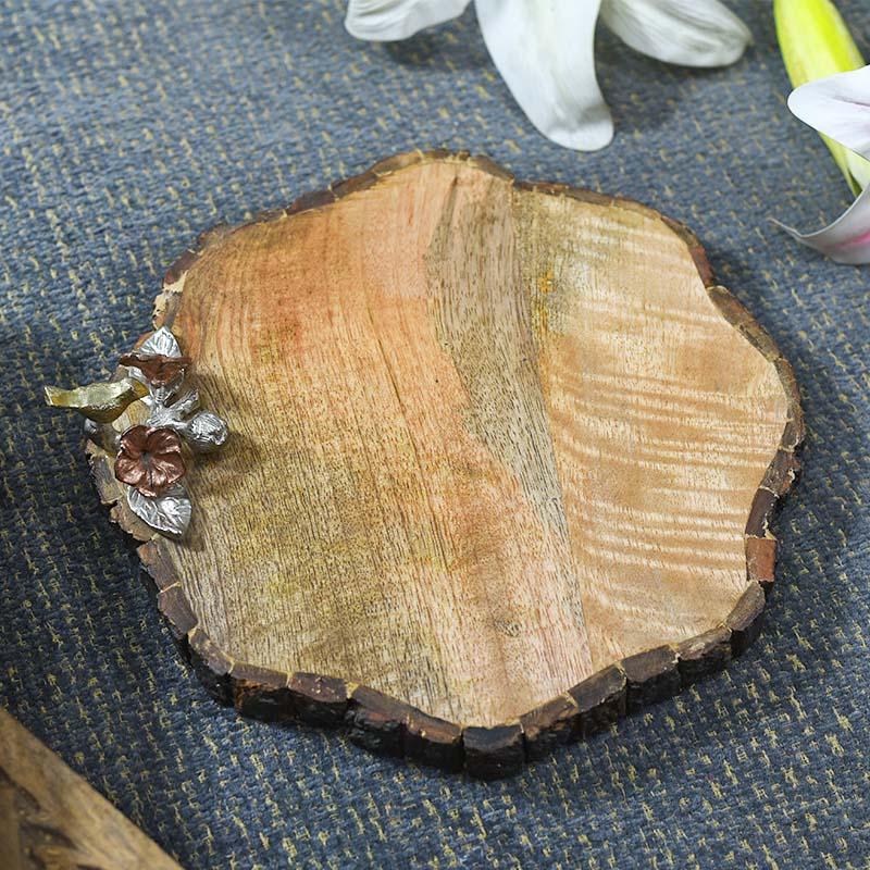Wooden Bird Platter