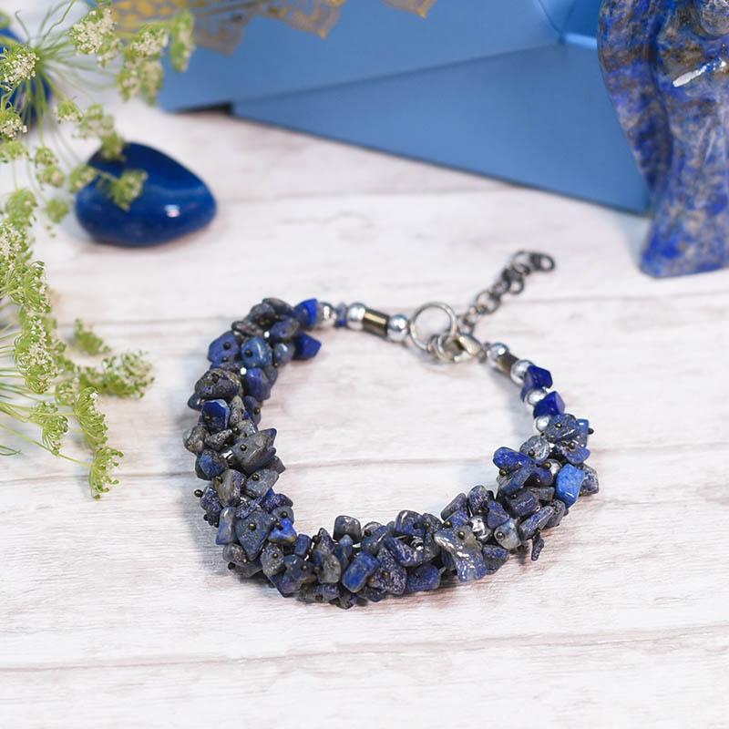 Lapis Lazuli Natural Stone Bracelet | Creativity & Confidence