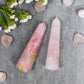 Rose Quartz Tower/Pencil (Set of 2) for Relationship & Calmness