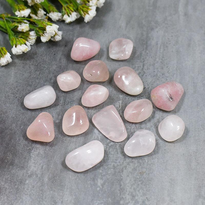 Rose Quartz Crystal Healing Tumble Stone Set