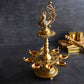 Alluring Brass Peacock Diya Stand