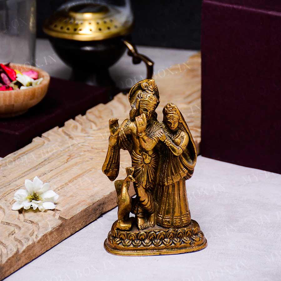 Brass Radha Kishan Idol