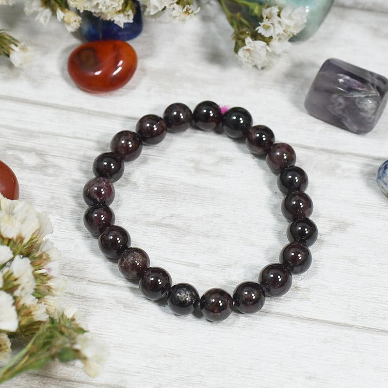 Garnet Crystal Healing Bracelet | Stone of Commitment