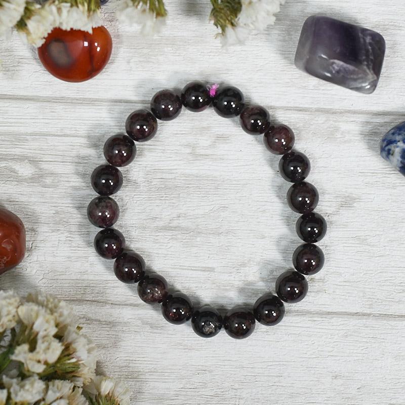 Garnet Crystal Healing Bracelet | Stone of Commitment