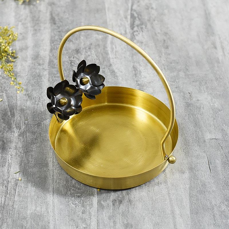 Exquisitely Handcrafted Antique Flower Basket/Pooja Thali