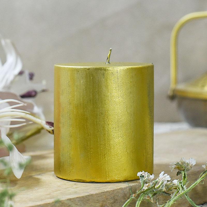 Gold Block Candle