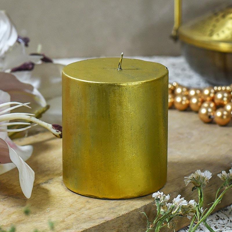 Gold Block Candle