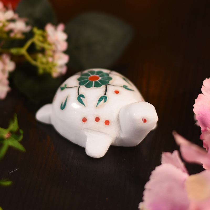 Handcrafted Marble Tortoise