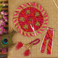 Attractive Crimson Krishna Poshak