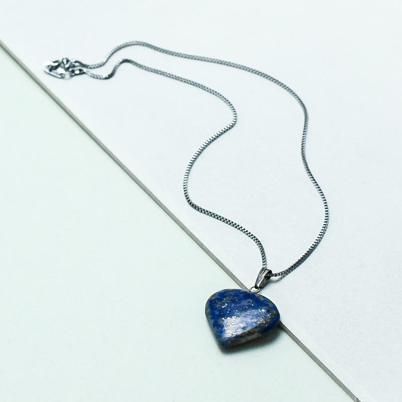 Lapis Lazuli Heart Pendant Necklace