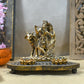 Stunning Radha Krishna Wooden Candle Holder Showpiece