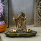Stunning Radha Krishna Wooden Candle Holder Showpiece