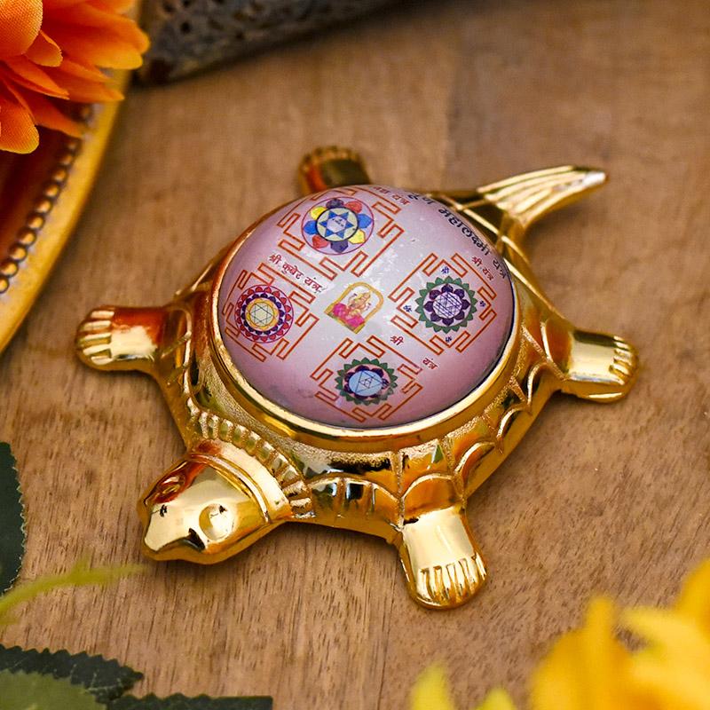 Shri Mahalaxmi Sampurna Yantra on Tortoise