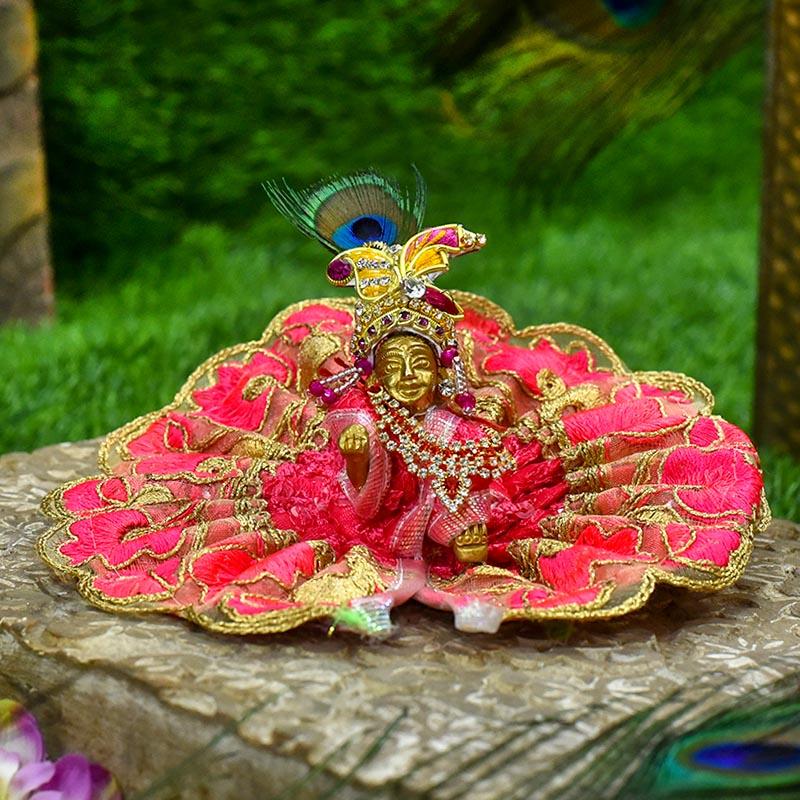 Elegant Laddu Gopal Floral Dress