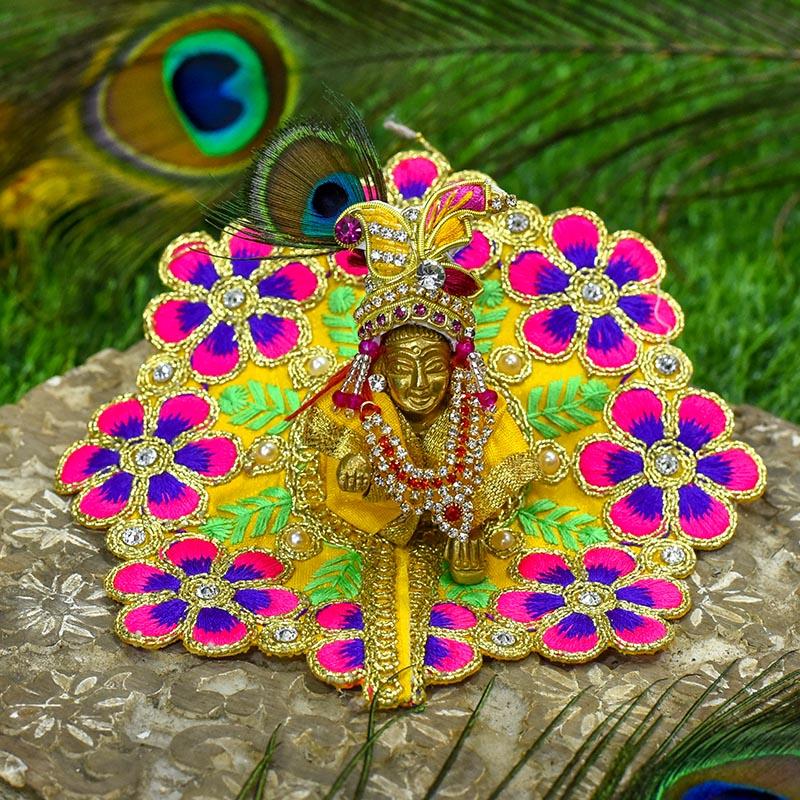 Laddu Gopal Dress With Floral Design