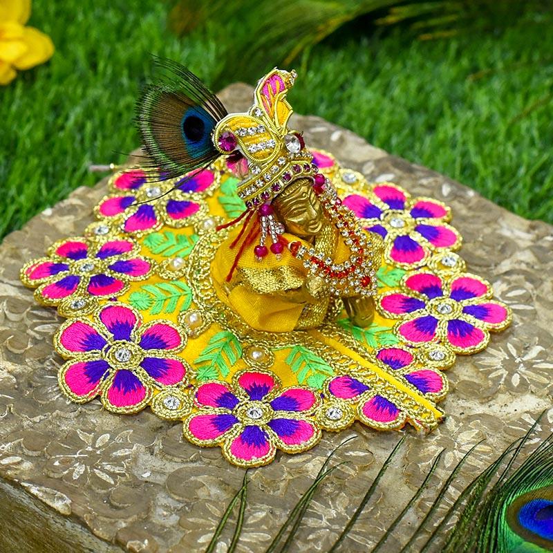 Laddu Gopal Dress With Floral Design