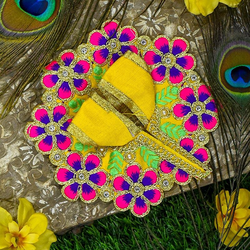 Laddu Gopal Dress With Floral Design