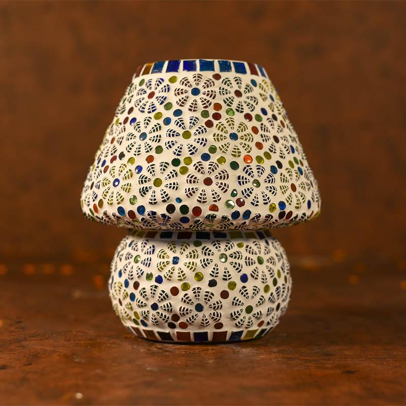 Vibrant Mosaic Table Lamp