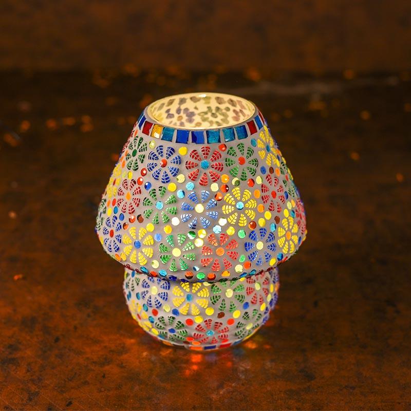 Vibrant Mosaic Table Lamp