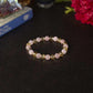 Citrine & Rose Quartz Natural Crystal Healing Bracelet