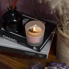 Crown Chakra Natural Healing Crystal Candle