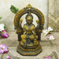 Beautiful Chip Work Brass Laxmi Idol