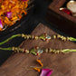 Alluring Om Leaf Design Rakhi (Set of 2)