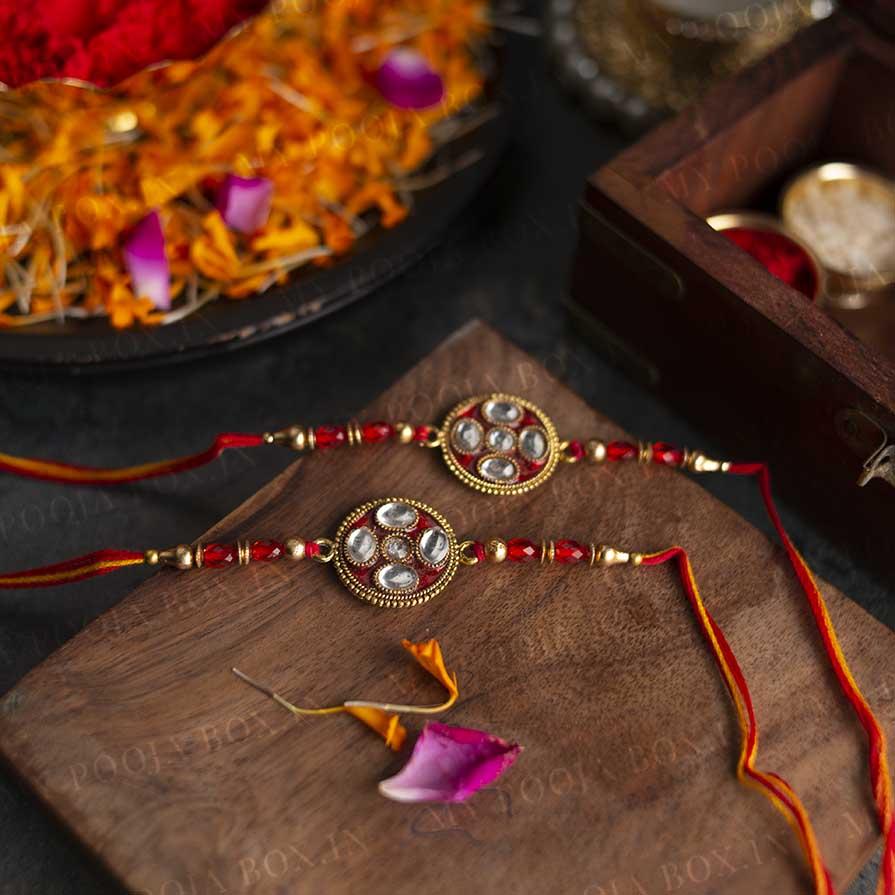 Traditional Flower Rakhi (Set of 2)