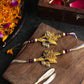 Daffodil Leaf Zardosi Rakhi (Set of 2)