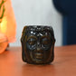 Impressive Meditating Buddha Aroma Diffuser Tealight Holder Black